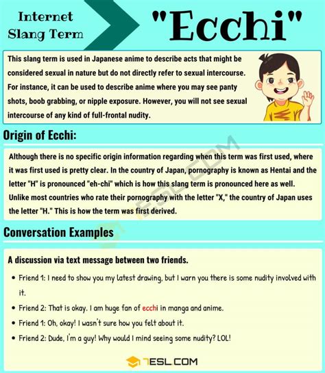 what does ecchi mean|Help on understanding some terms. : r/anime .